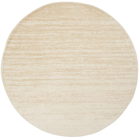 Safavieh 10 x 10 ft. Adirondack Power Loomed Round Area Rug; Champagne & Cream ADR113W-10R